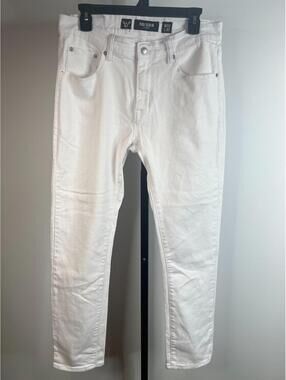MBX Denim Los Angeles Men's Slim Straight Jeans Size 32/30 Bright White EUC